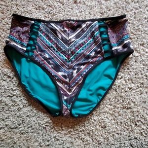 High waisted bikini bottoms